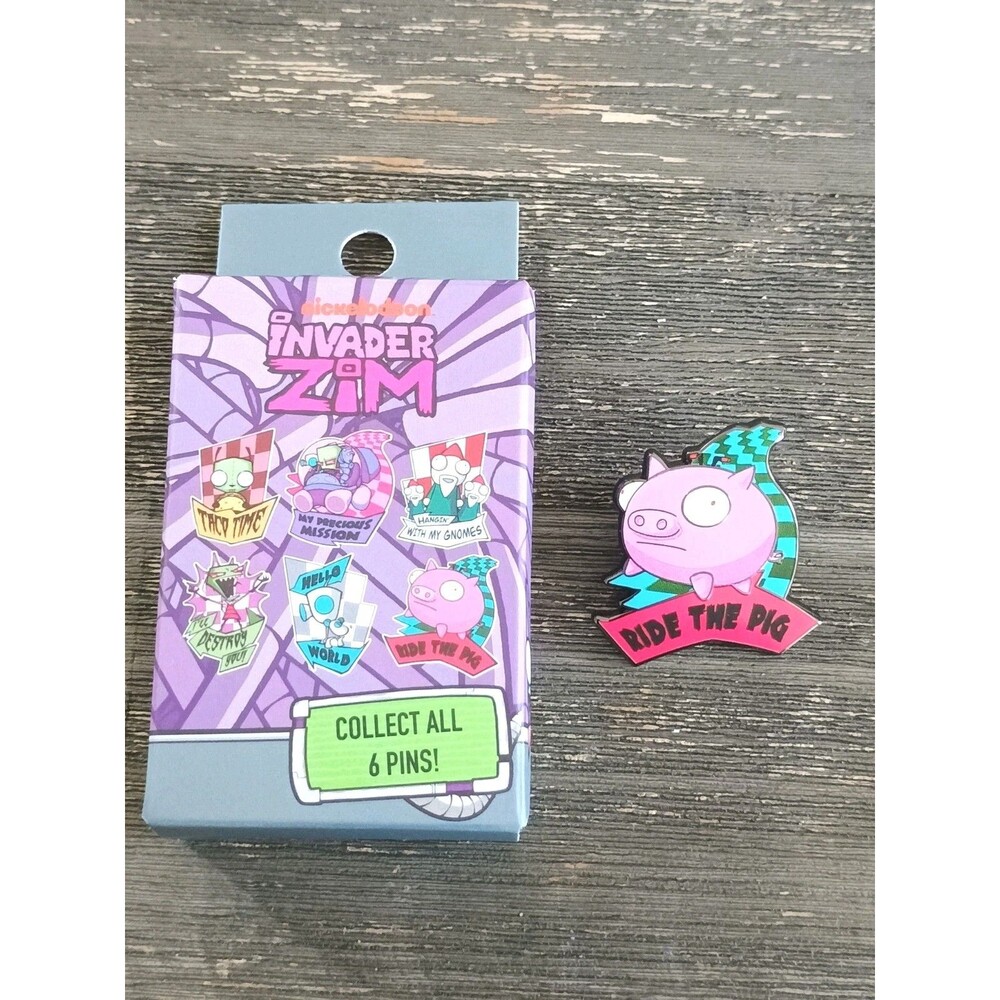 Invader Zim Ride The Pig Blindbox Pin New Open Box